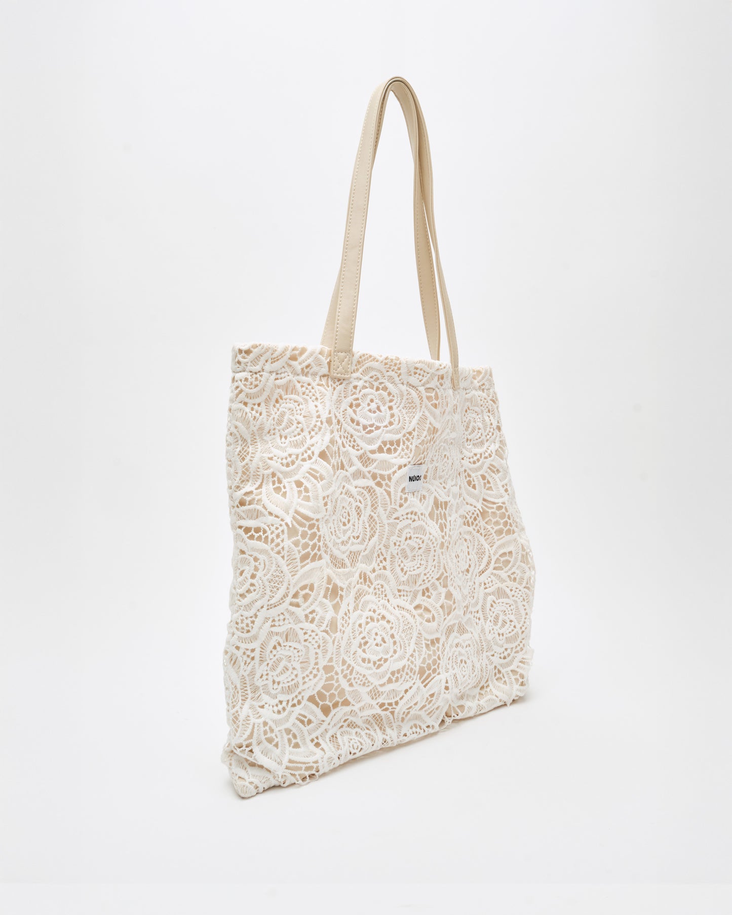 Núnoo Shopper Lace Warm Grey Large Warm Grey