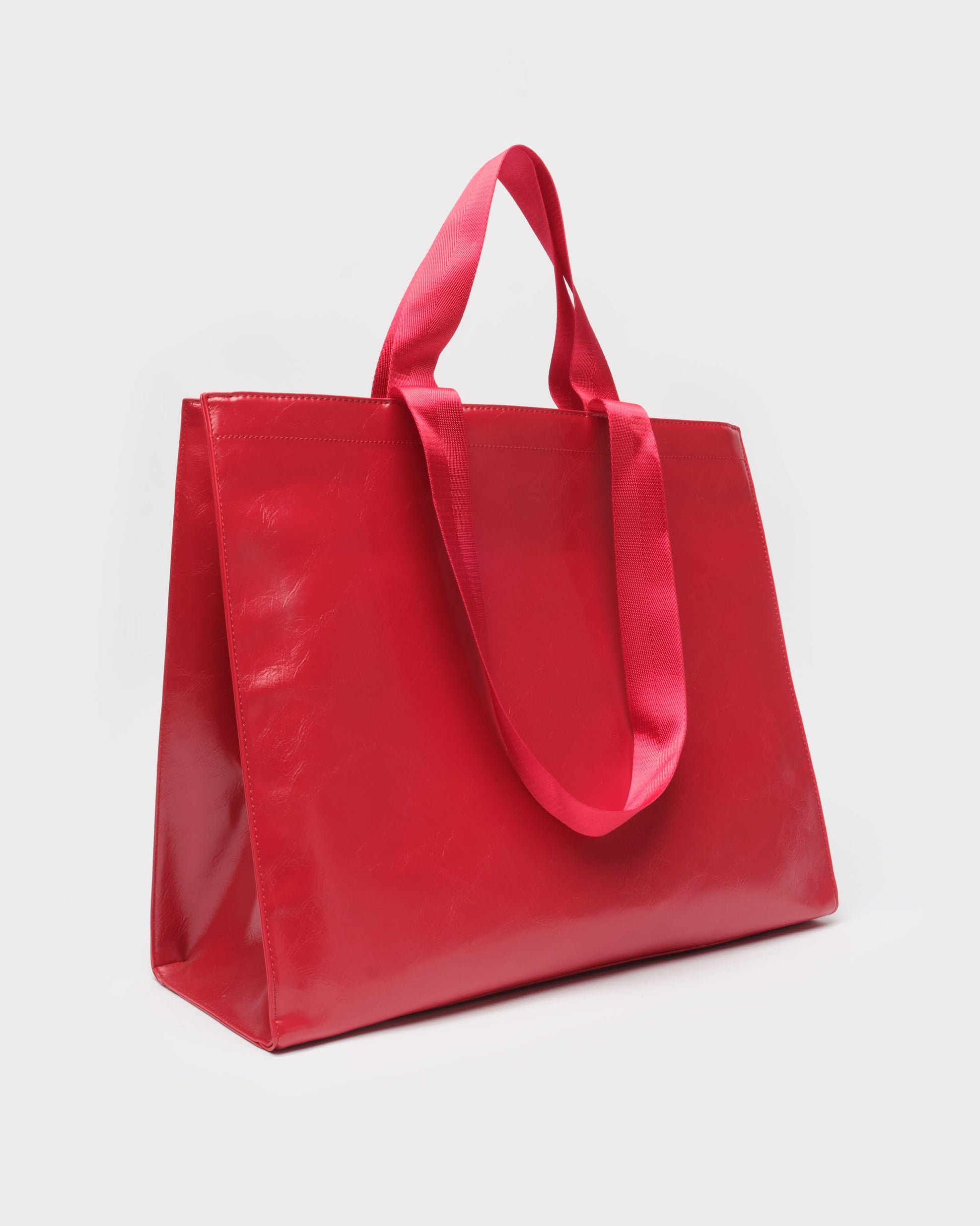 Núnoo Shopper Wrinkle Bright Red Shoulder bags Bright Red