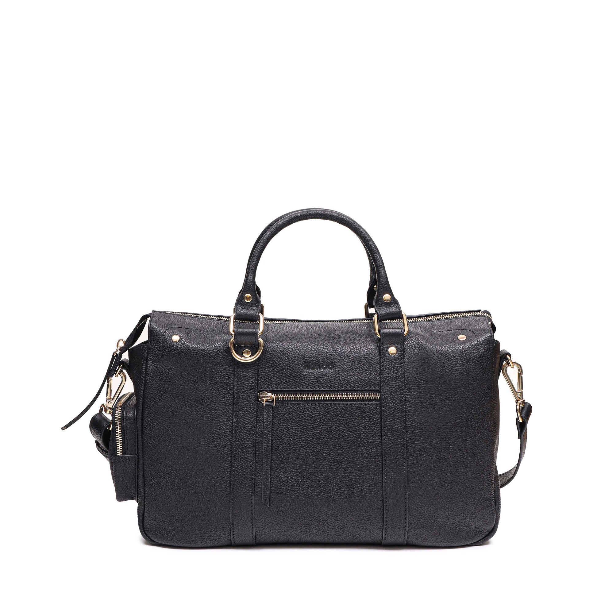 Núnoo Siena Club Black w. Gold Shoulder bags Black