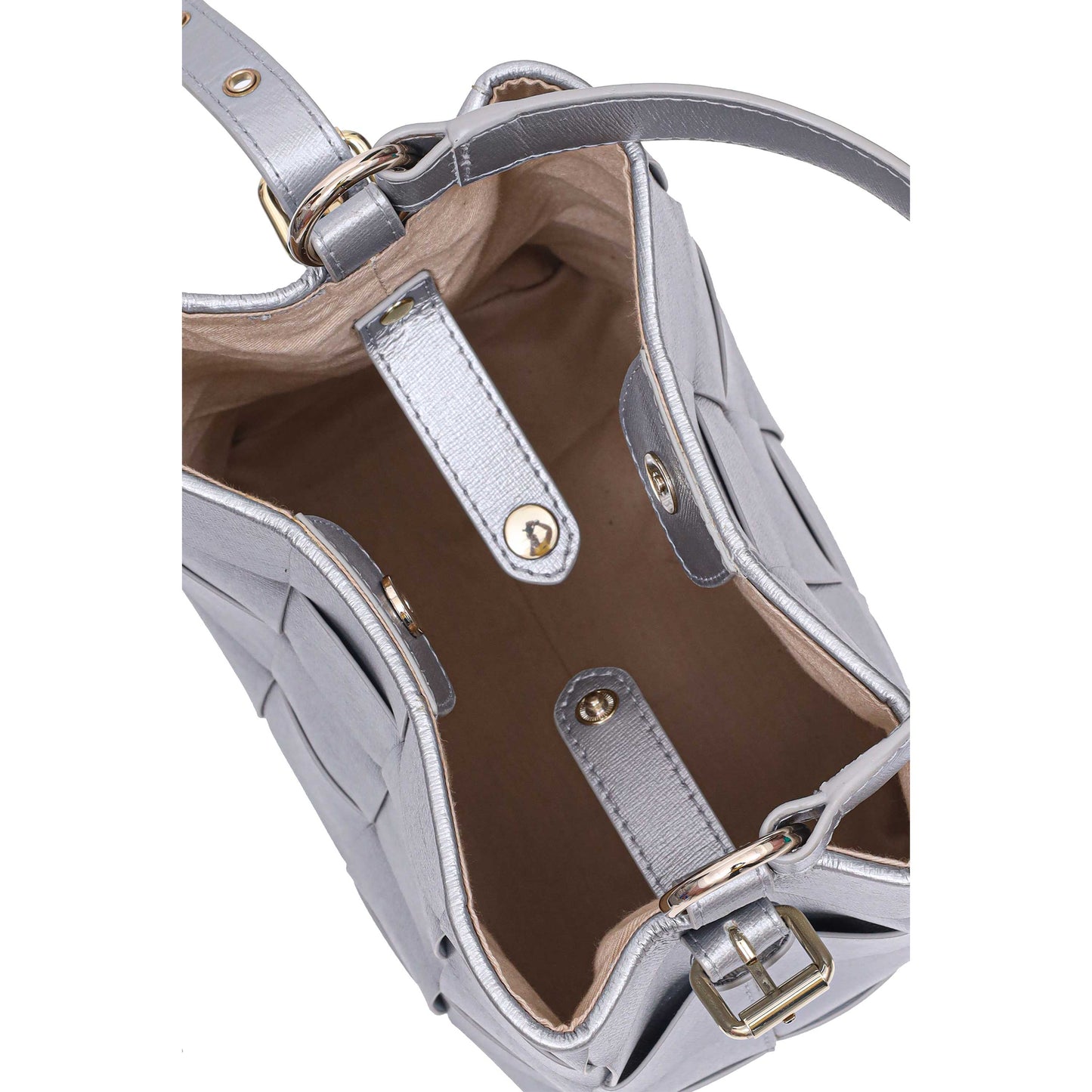 Núnoo Small Chiara Braided Florence Silver w. Gold Medium Silver