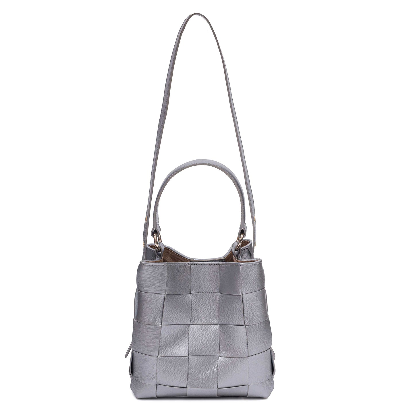 Núnoo Small Chiara Braided Florence Silver w. Gold Medium Silver