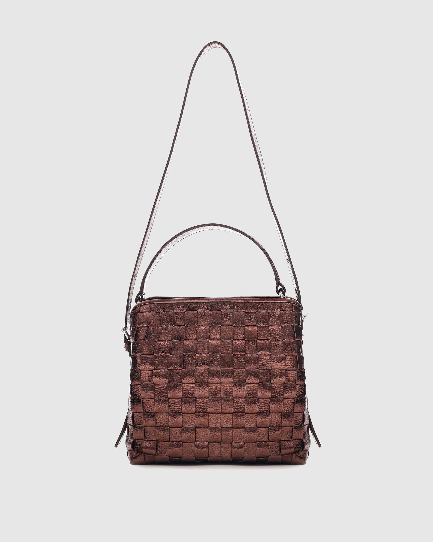 Núnoo Small Chiara Braided Metallic Brown Medium