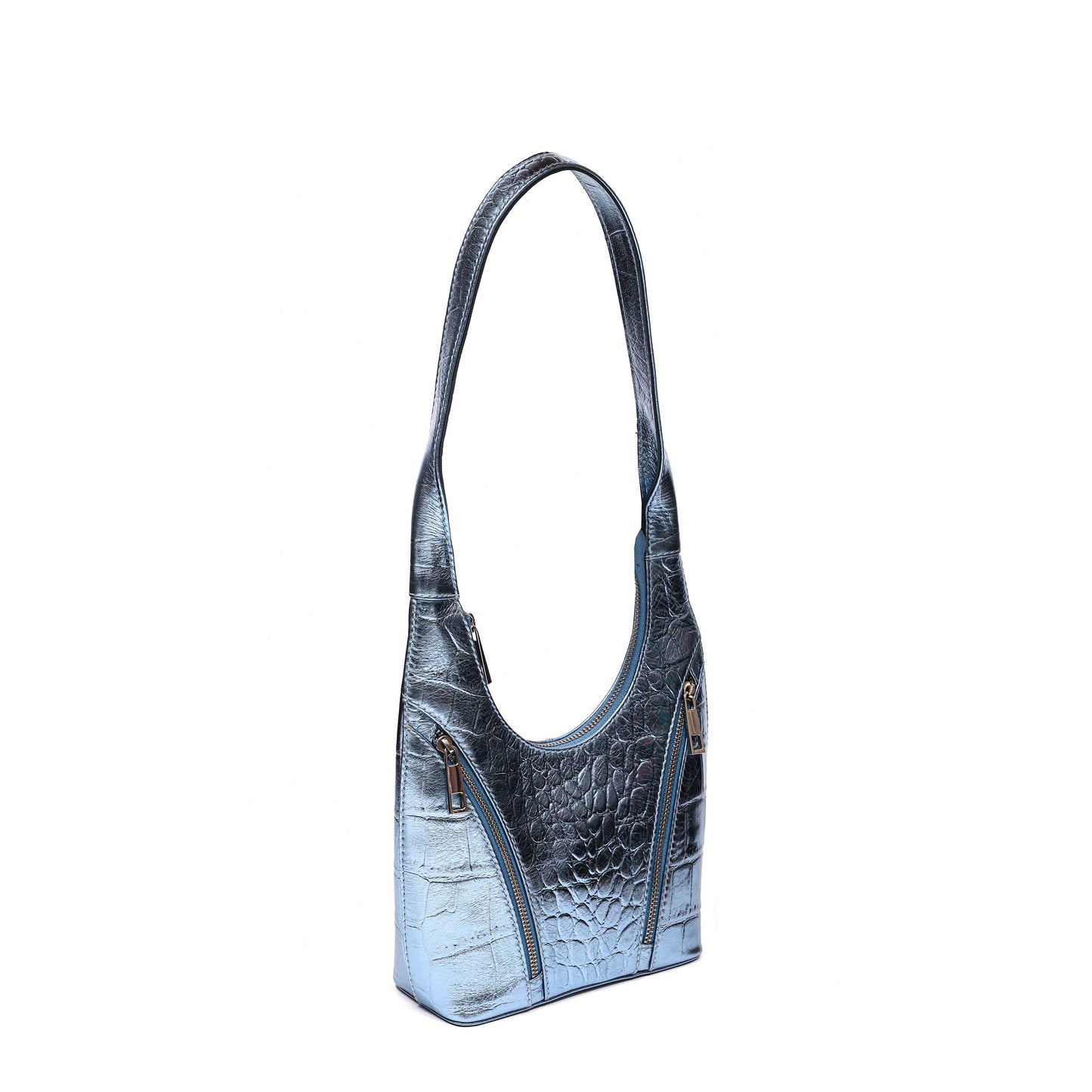 Núnoo Small Cosmo Texas Metallic Light Blue Shoulder bags Light blue