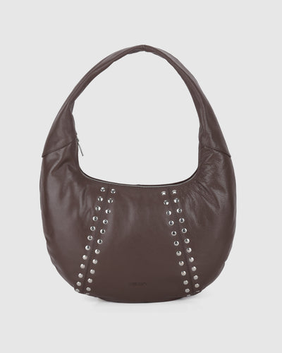 Small Gabi Rivet Mountain Dark Brown