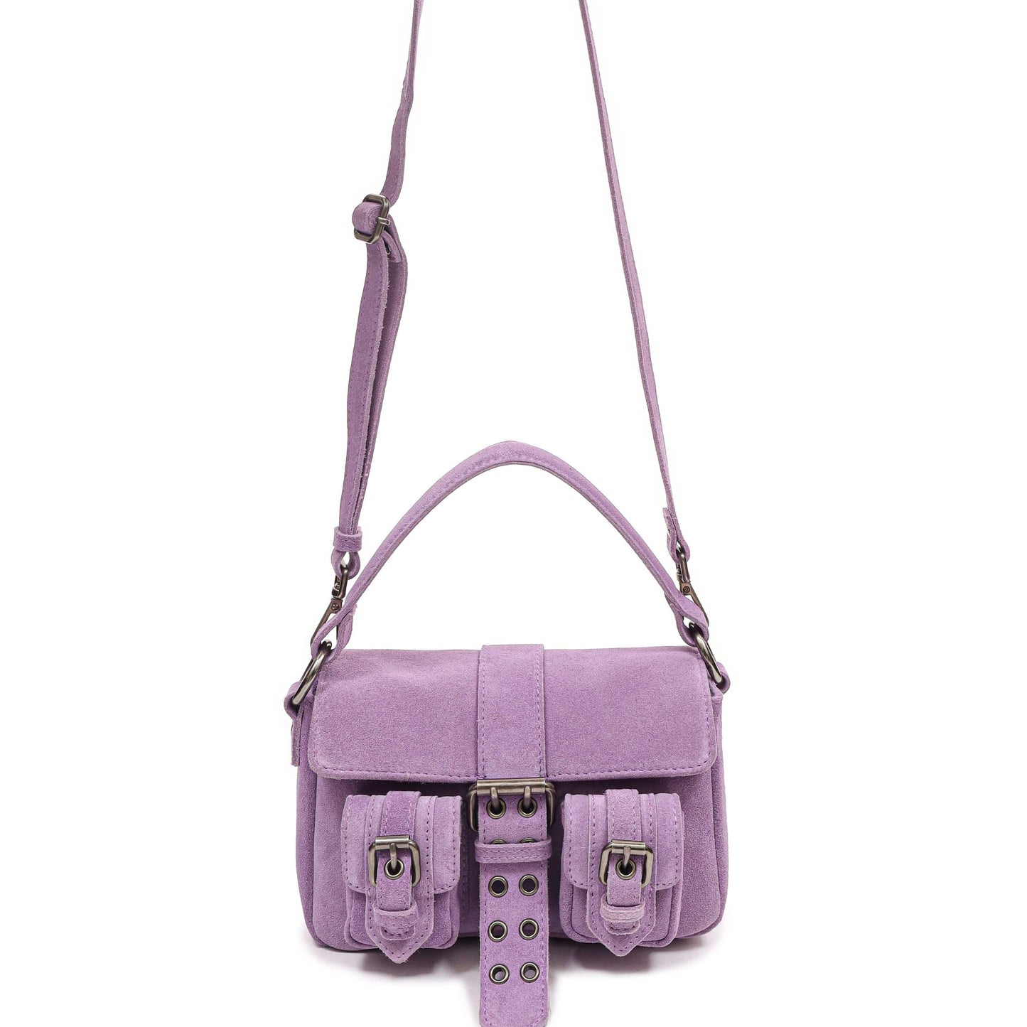 Núnoo Small Honey Buckle Suede Purple Shoulder bags Purple