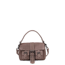 Small Honey Buckle Suede Sand w. Antique Silver