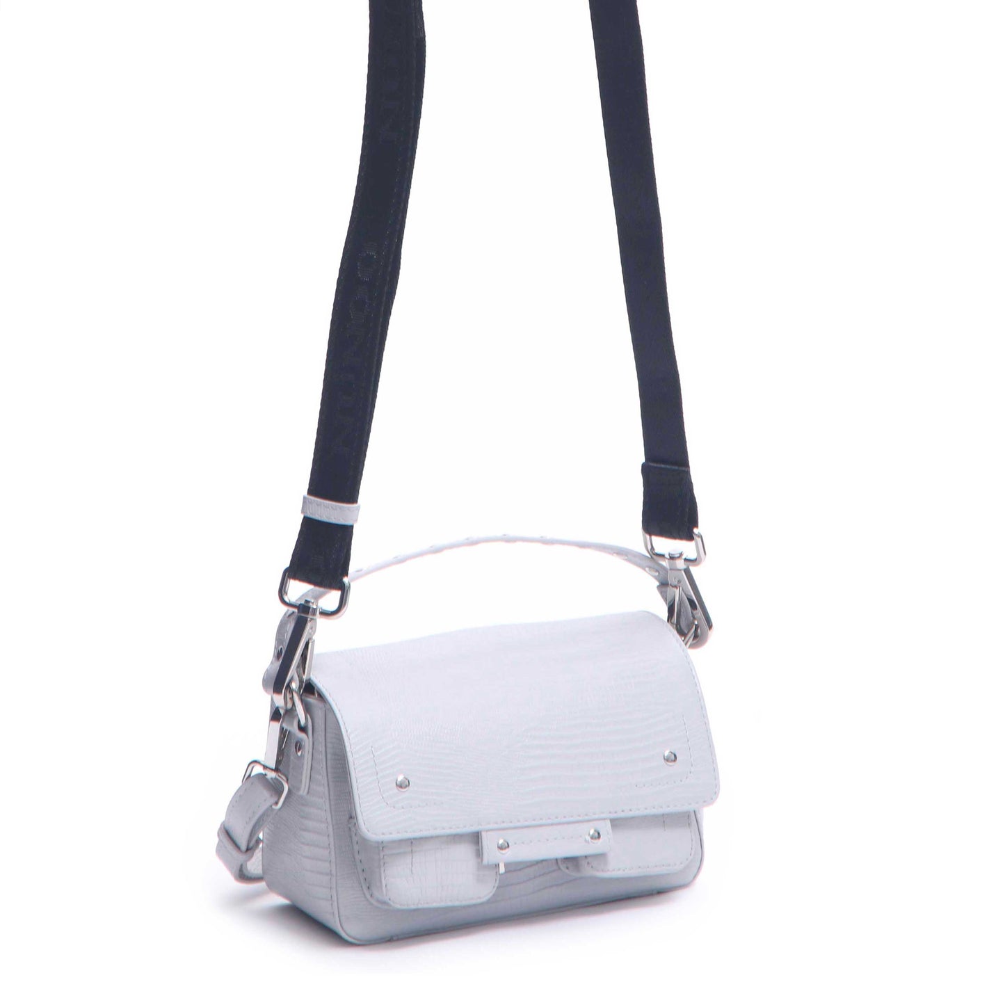 Núnoo Small Honey Lizard Grey Small bag