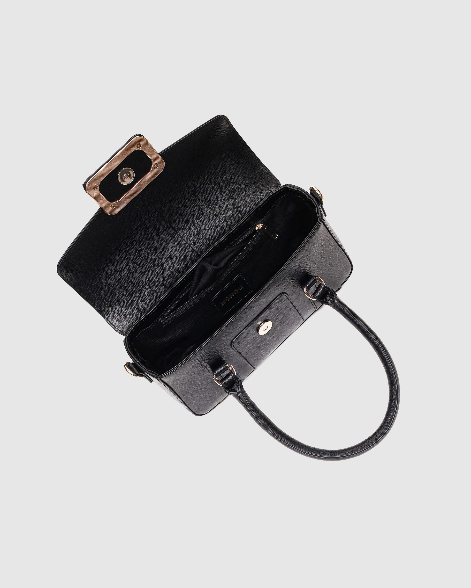Núnoo Small Maggie Icon Florence Black w. Gold Small bag