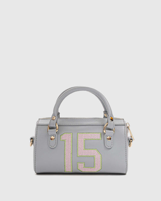 Núnoo Small Maya Details Florence Light Grey w. Gold Small bag Light grey