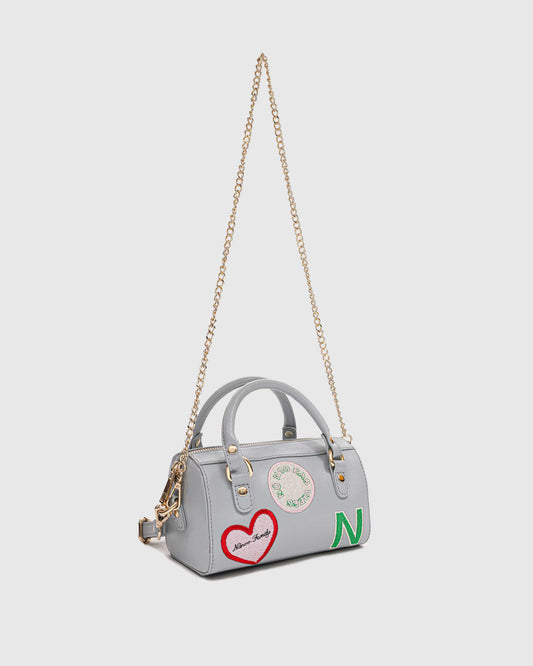 Núnoo Small Maya Details Florence Light Grey w. Gold Small bag Light grey