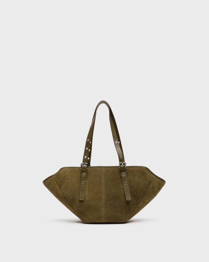 Núnoo Small Nora Suede Dusty Olive Medium Dusty Olive