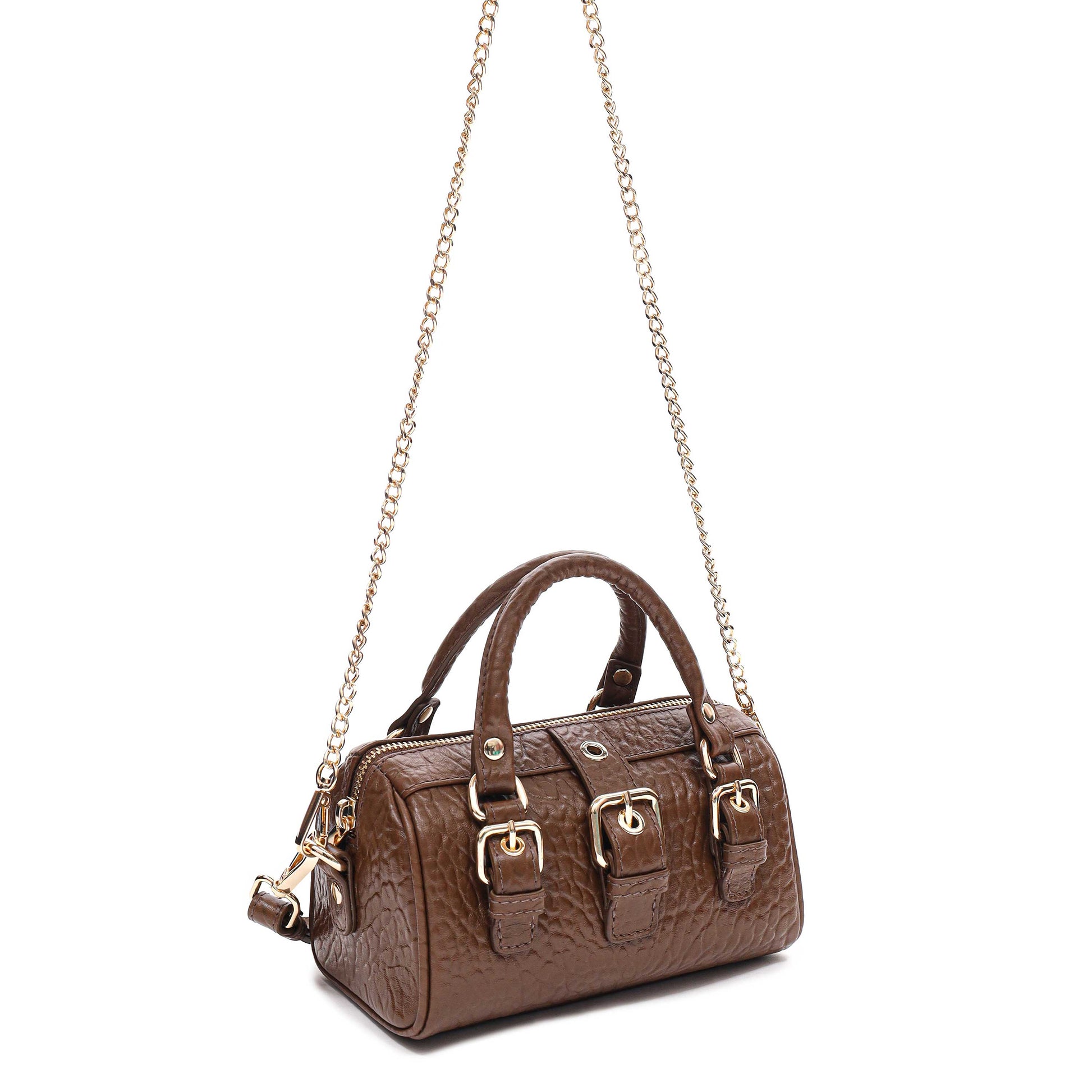 Núnoo Small Nori Buckle New Zealand Brown w. Gold Small bag Brown