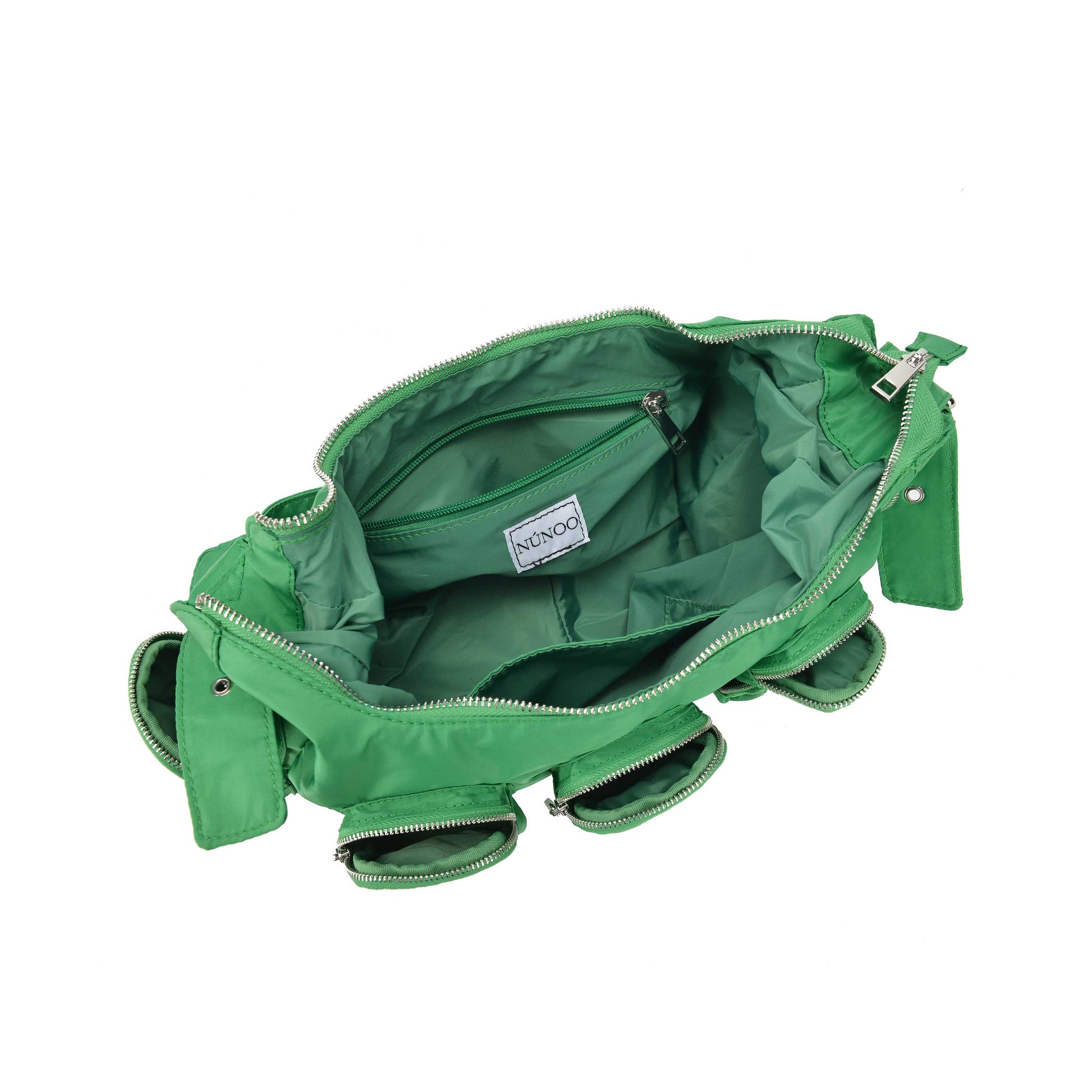 Núnoo Small Sally Pocket Recycled Nylon Green Shoulder bags Green