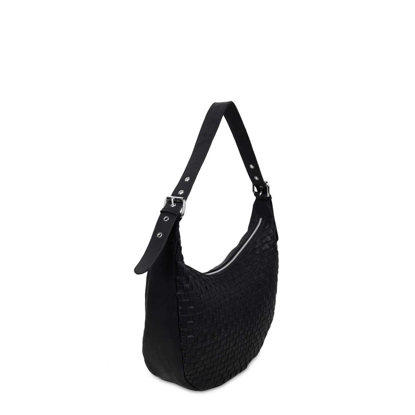 Núnoo Small Stella Texas Braided Black Shoulder bags Black