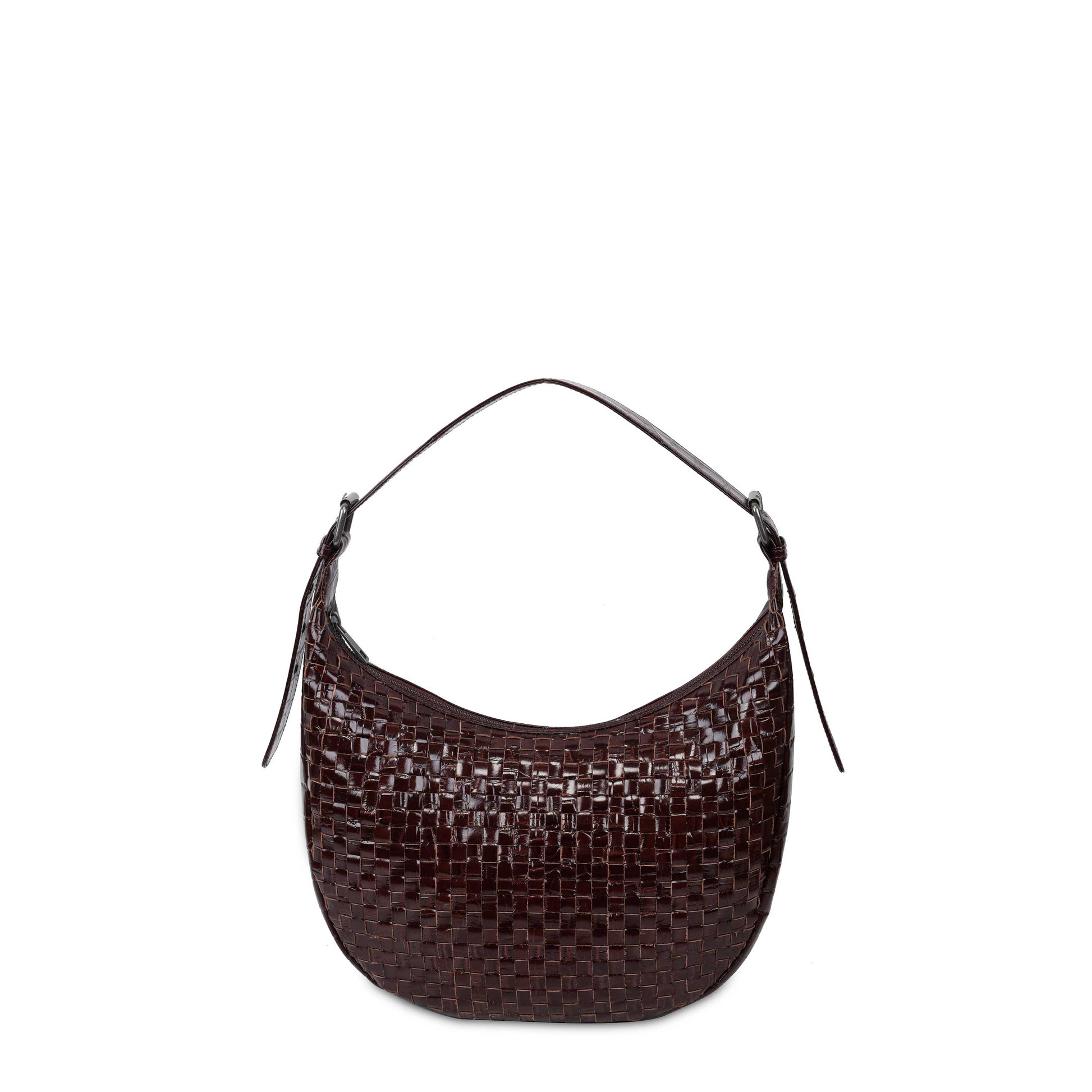 Núnoo Small Stella Texas Braided Dark Brown Shoulder bags Dark brown