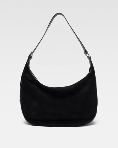 Stella Small Suede Black w. Gold