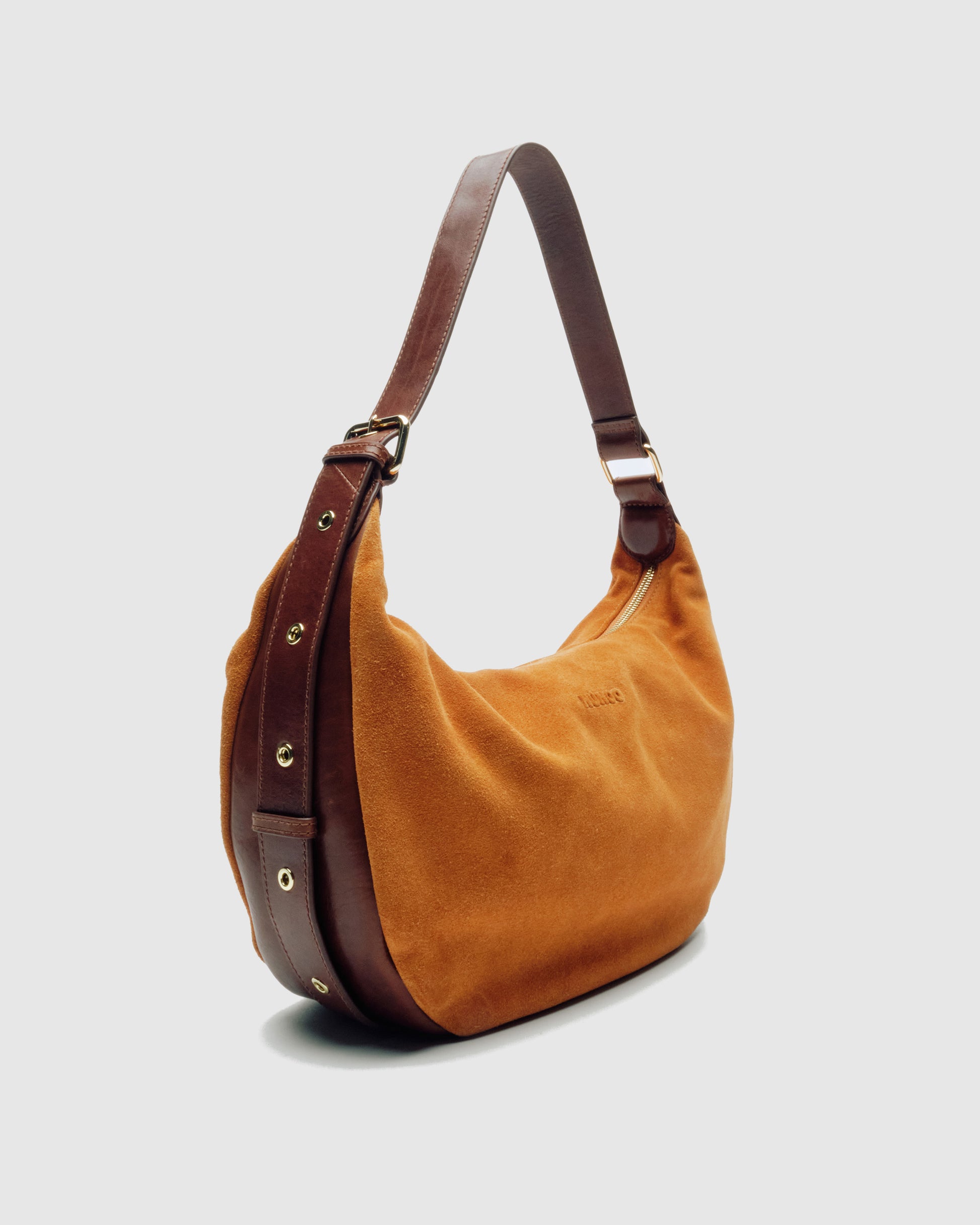 Núnoo Stella Small Suede Toffee w. Gold Large