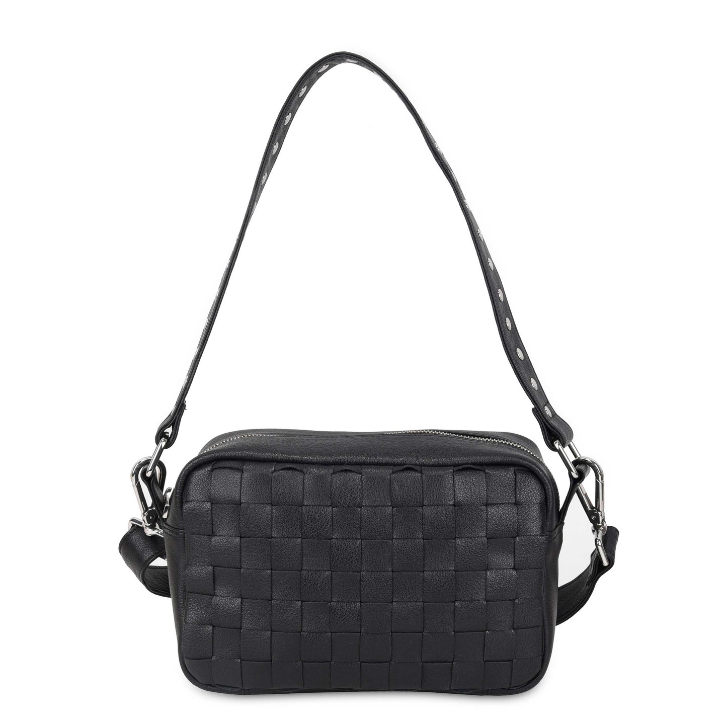 Núnoo Vilda Braided Mountain Black Crossbody Black